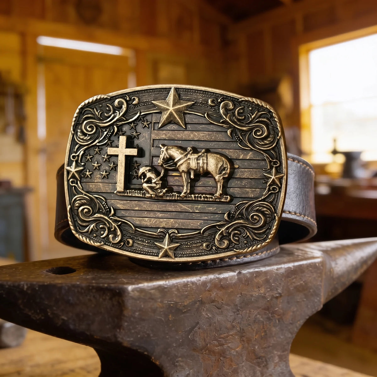 Limited Edition Western Faith & Heritage Belt Buckle – 4 Styles
