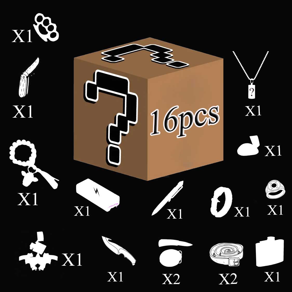 Western-Mystery 1/2/4/8 Pack Belt Set Box