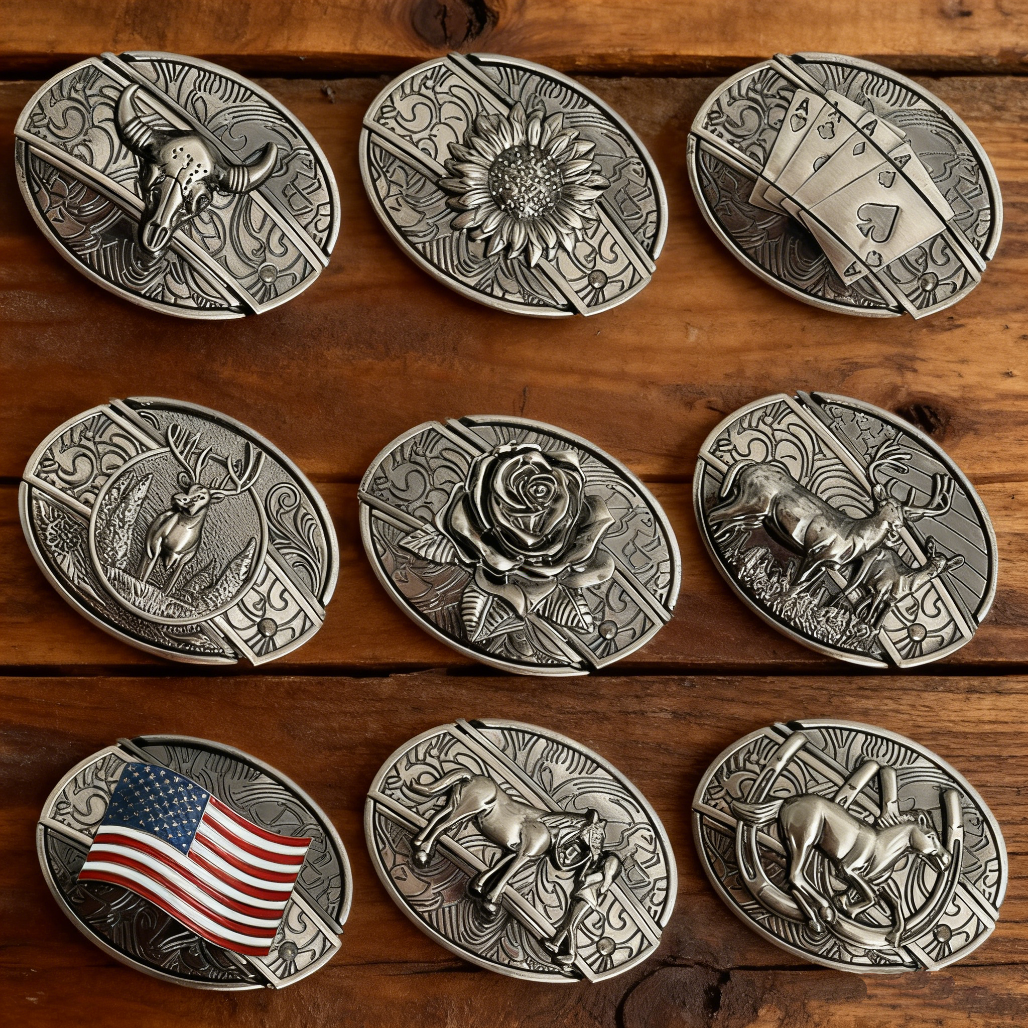 Western Cowboy Belt Buckles