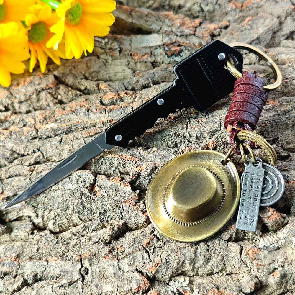 Western Cowboy Hat Keychain