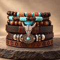 Western Turquoise-Color Bracelet Stack 🤠