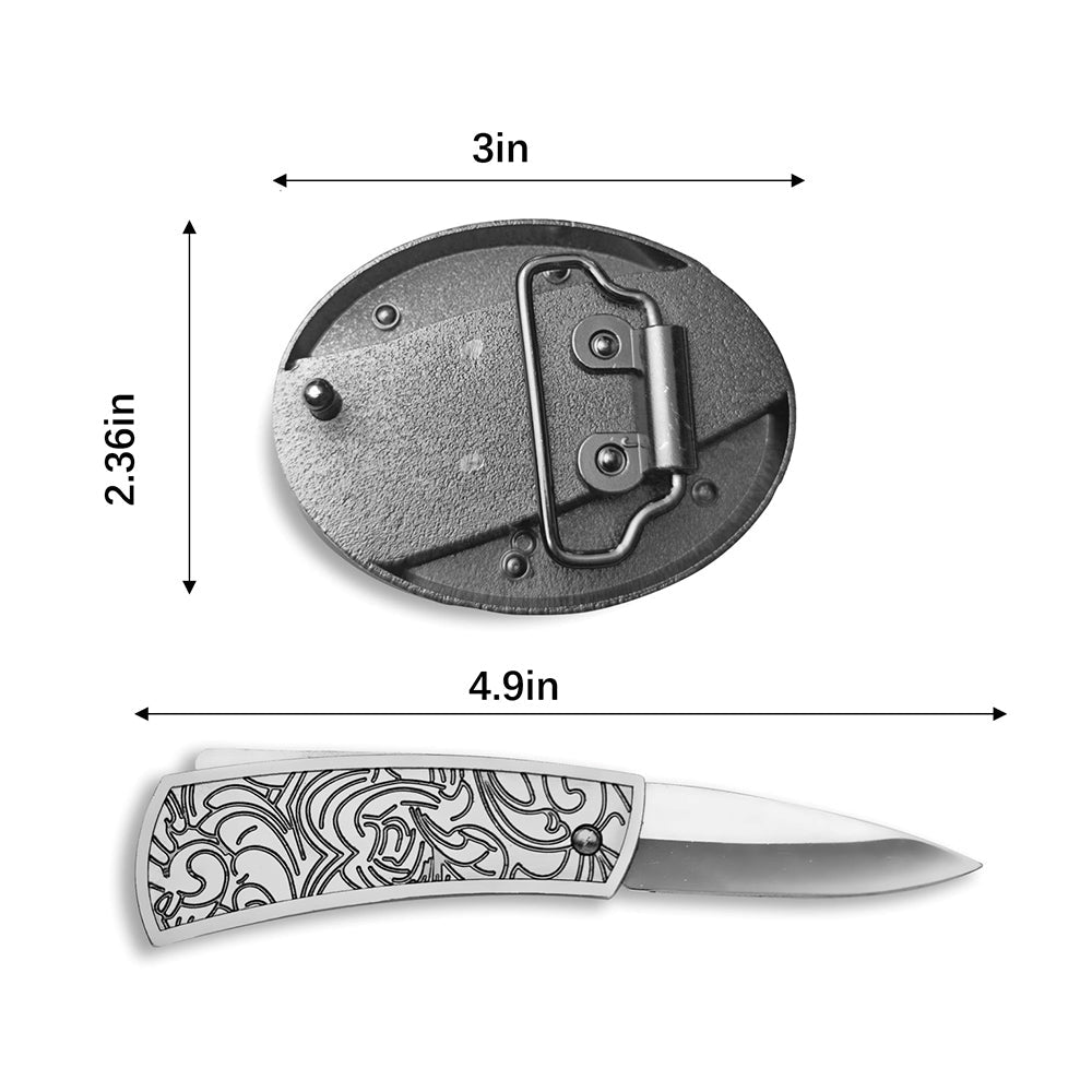 Western Deer-Themed Belt and EDC Tool Jewelry Set