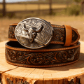 Western Brown Leather Belts