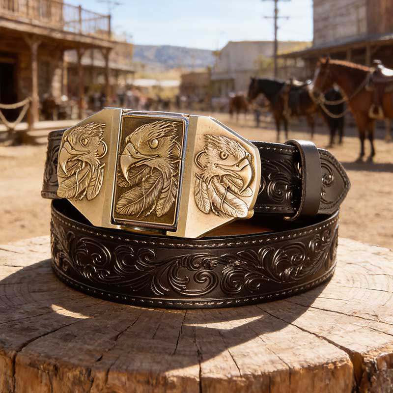 Western Detachable Lighter - Black Belt
