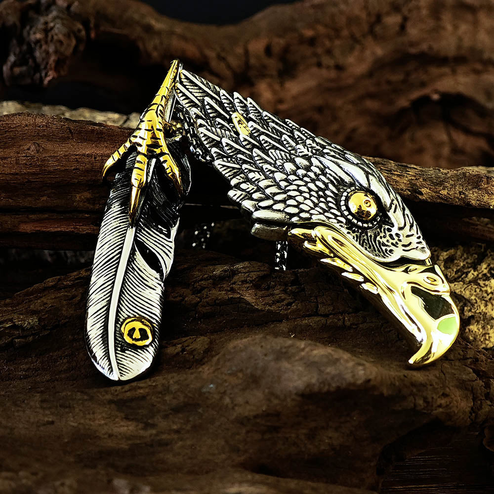 Western Eagle Head Multi-Tool Pendant
