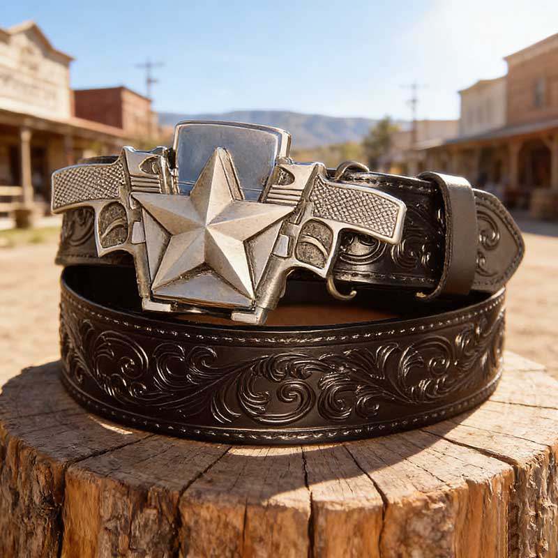 Western Detachable Lighter - Black Belt