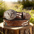 Western Feather Genuine Leather Belts