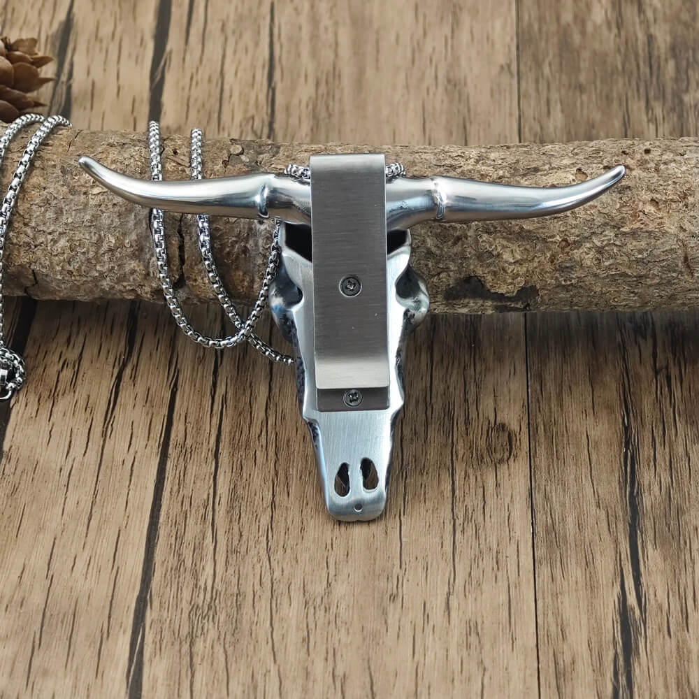 Western Sunflower & Longhorn EDC Set - Belt, Necklace & Fidget Ring