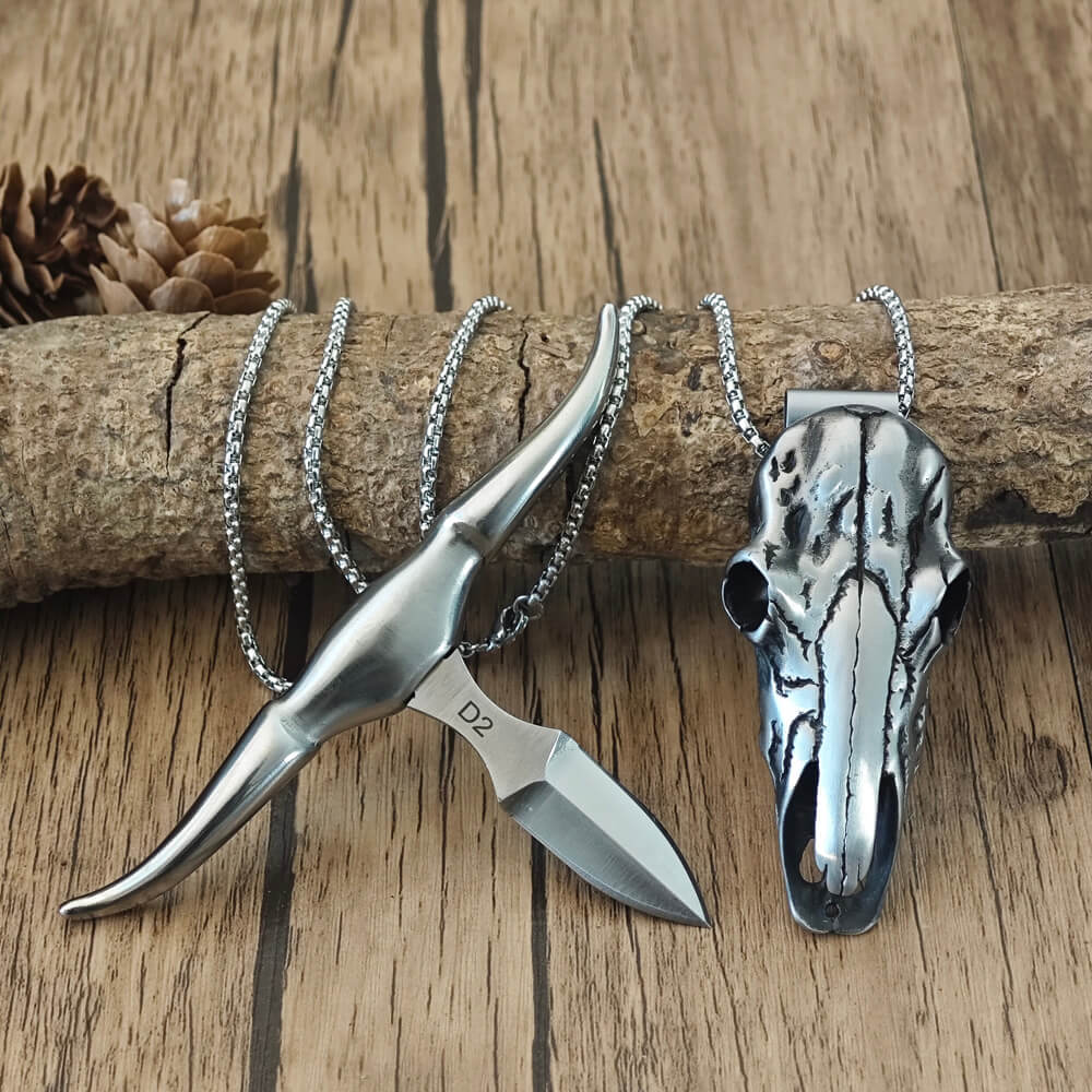 Western Sunflower & Longhorn EDC Set - Belt, Necklace & Fidget Ring
