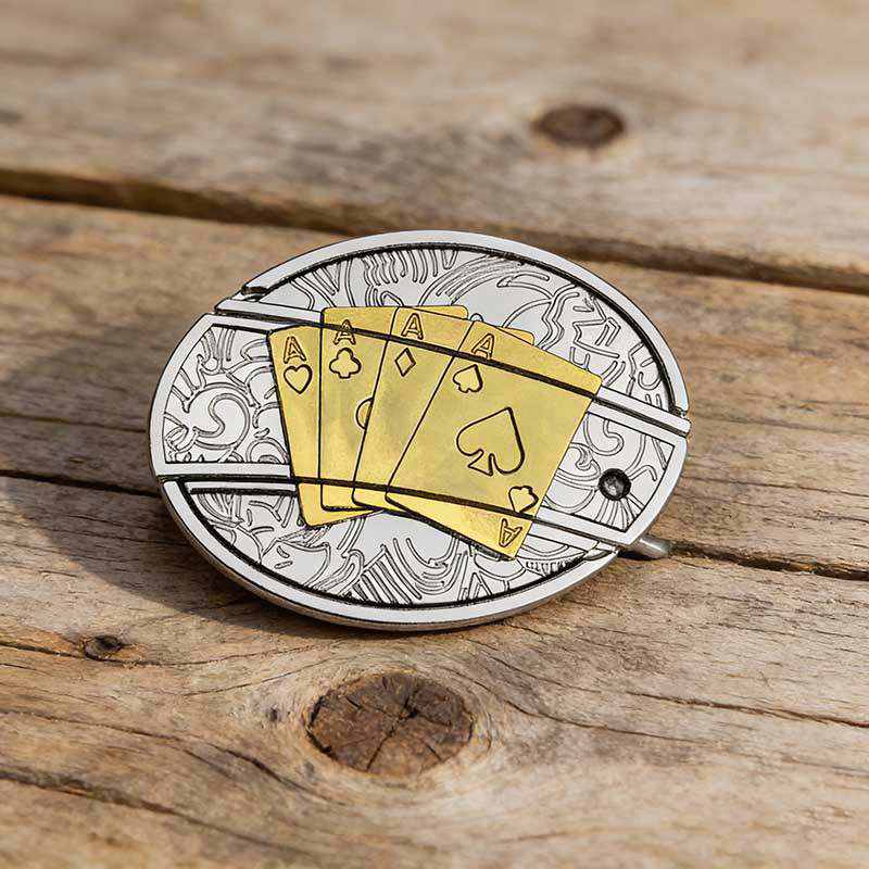 Zest Western Two-Tone Artisanal Embossed Belt Buckle