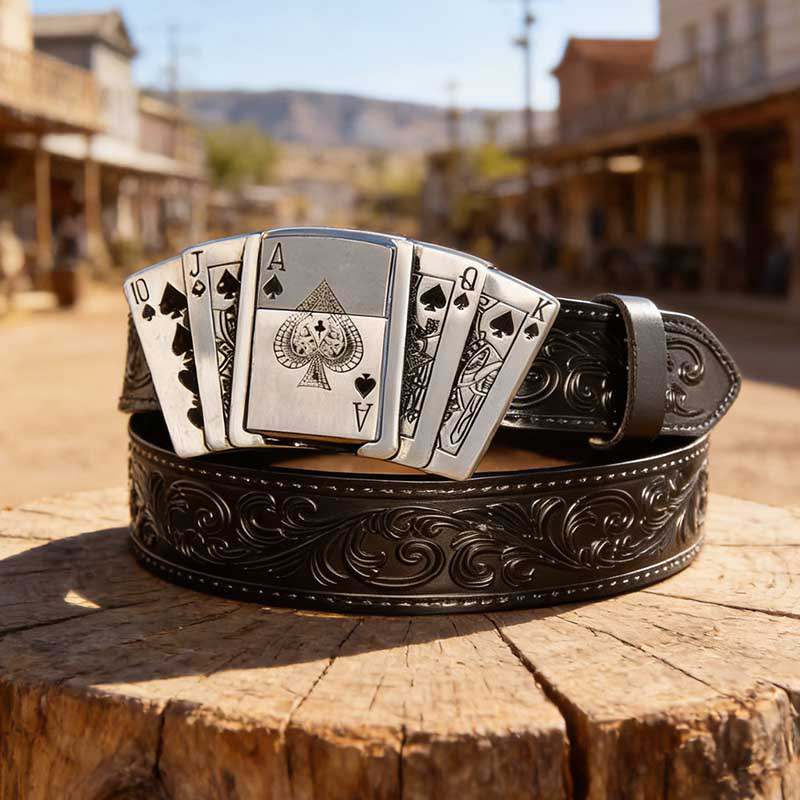 Western Detachable Lighter - Black Belt