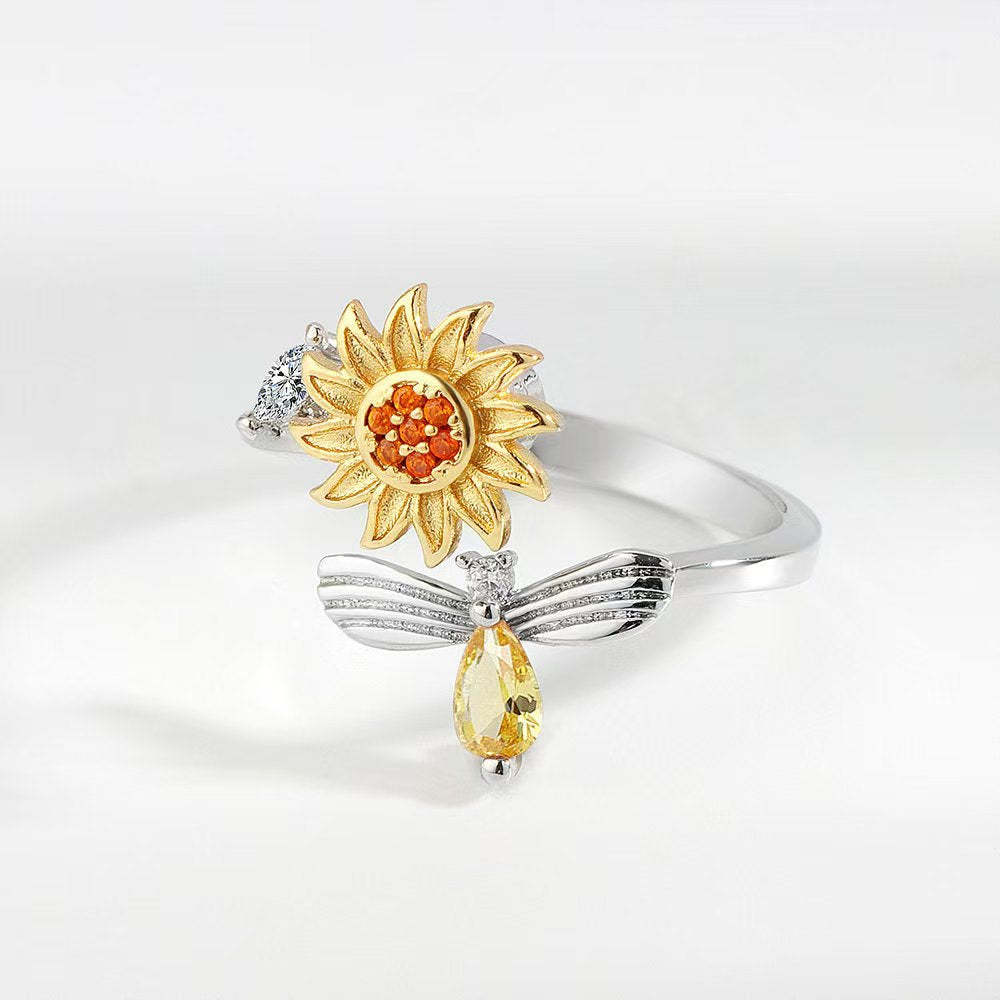 Western Sunflower Decompression Open Ring
