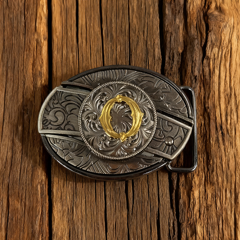 Western Letter-shaped detachable knife belt buckle