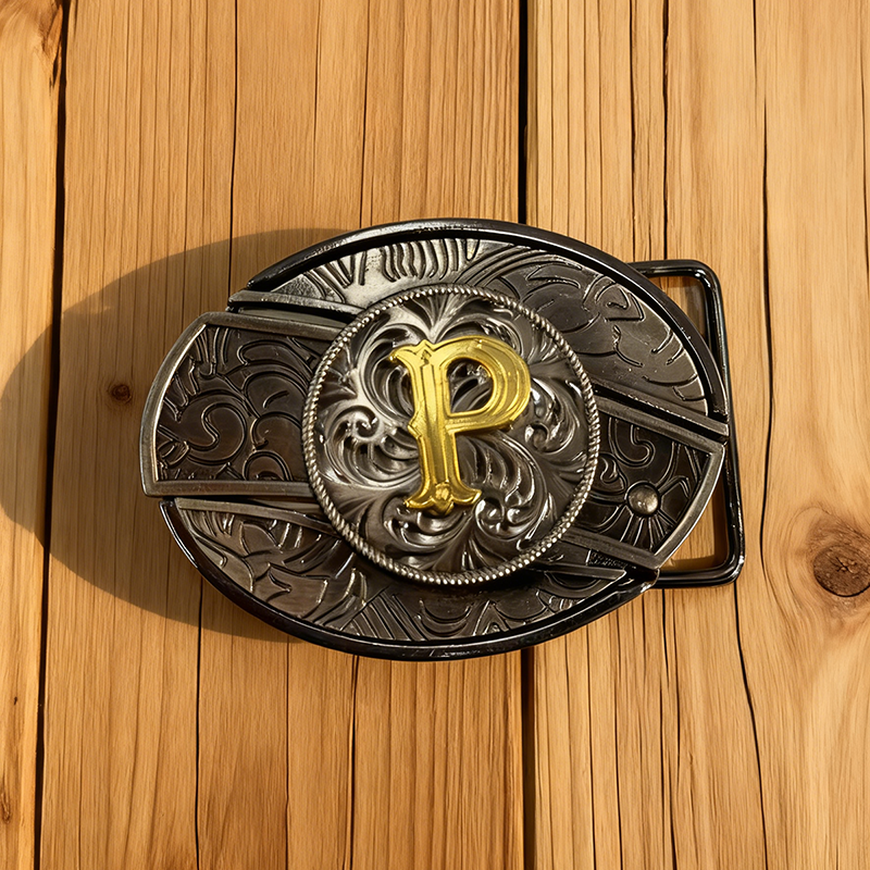 Western Letter-shaped detachable knife belt buckle