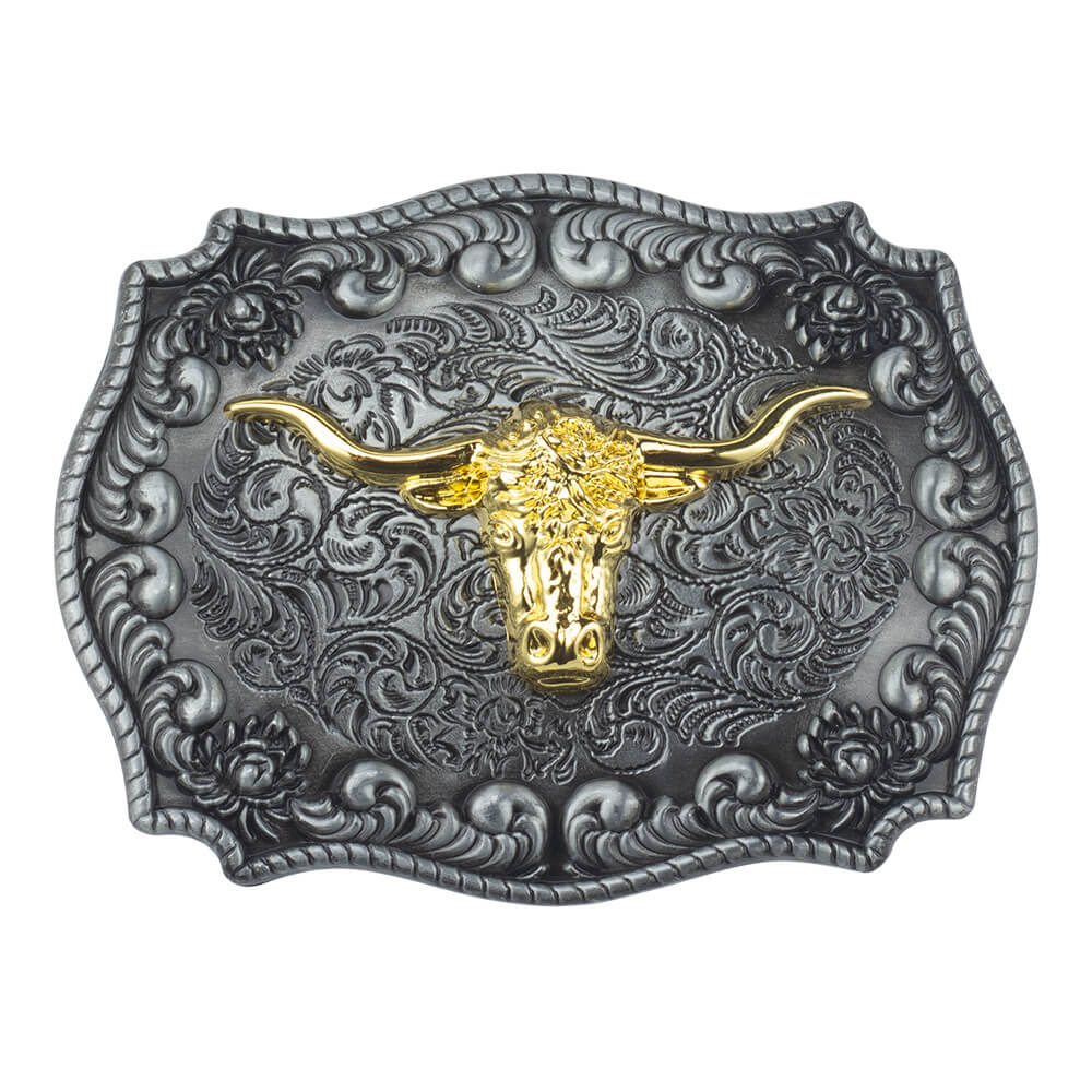 Western Bull Motif Belt & Buckle EDC Set