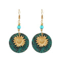 Bohemian Sunflower Earrings