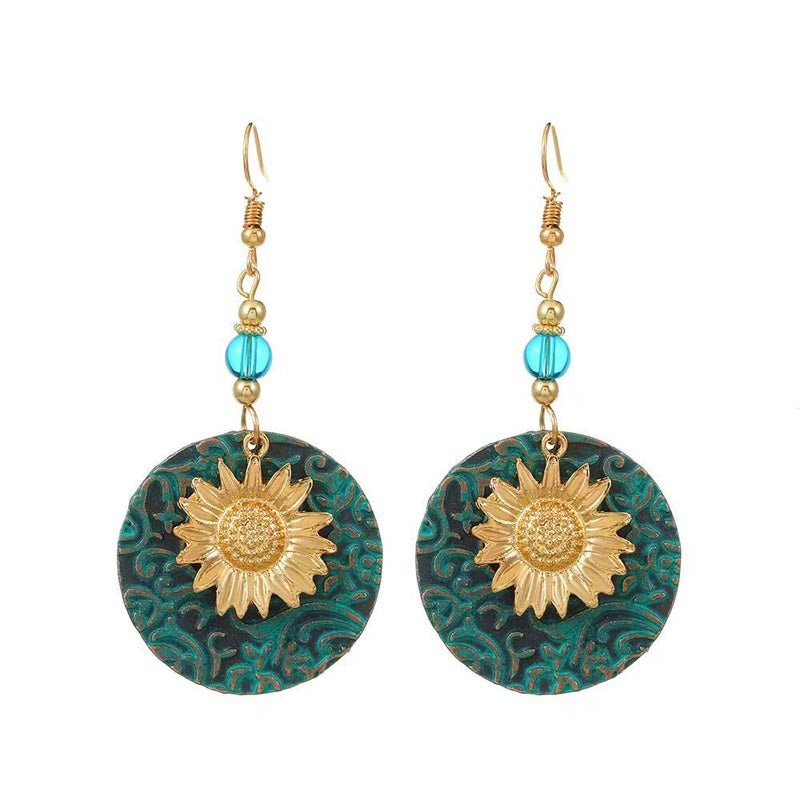 Bohemian Sunflower Earrings
