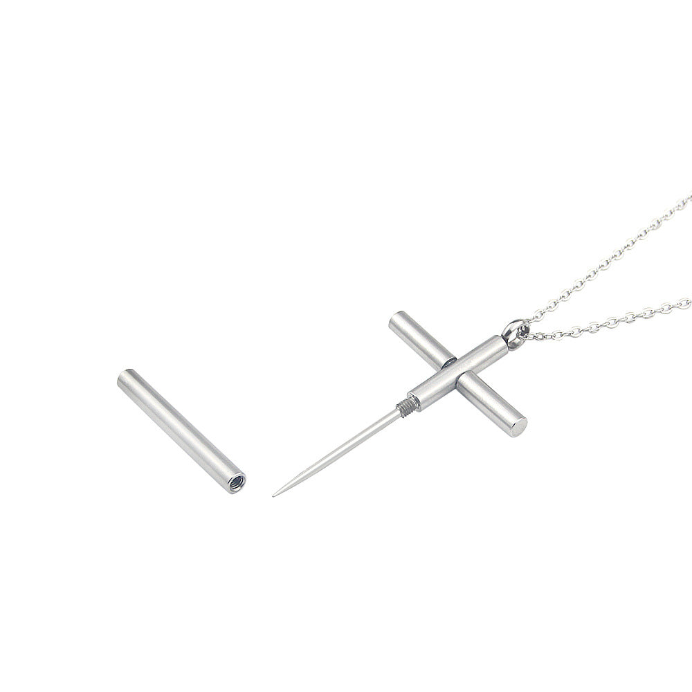 Western safety-cross-necklace