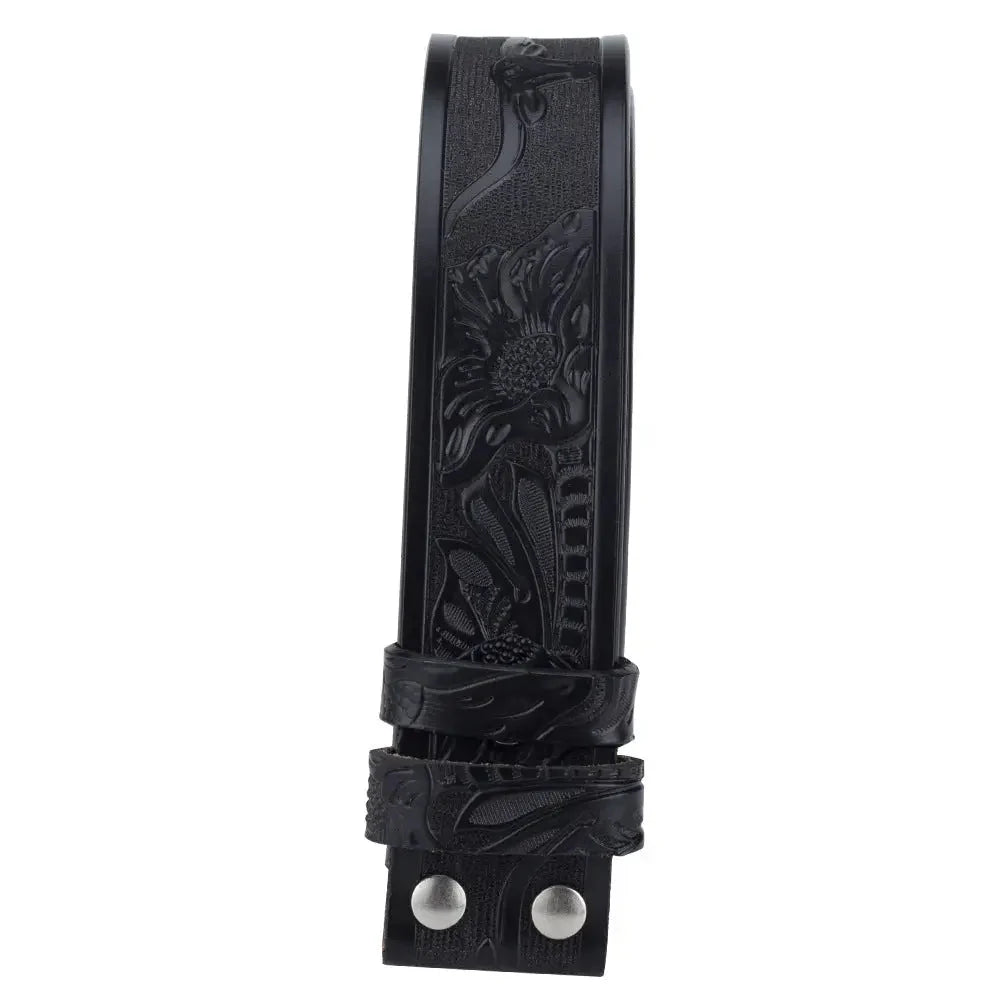 Western Leather Belt Without Buckle for Men 1.5" Wide